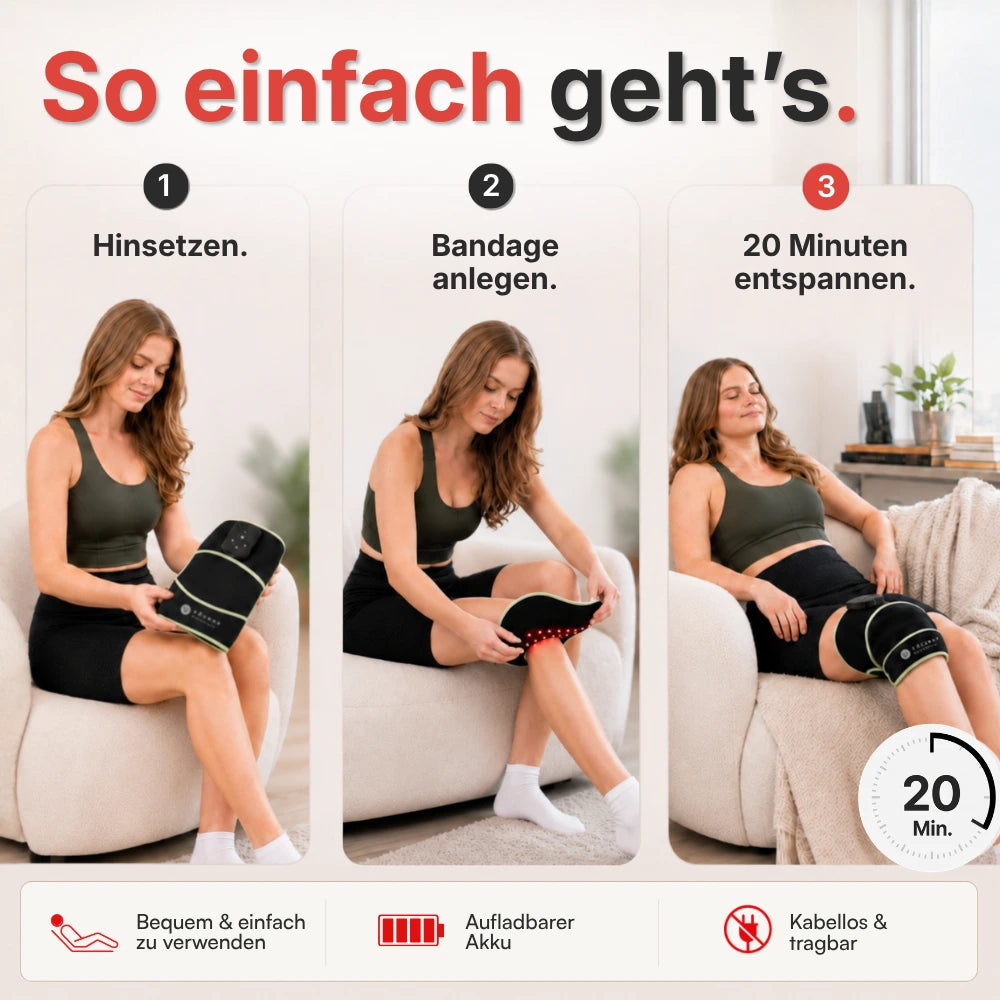 Koanna® Rotlicht Bandage gegen Knieschmerzen