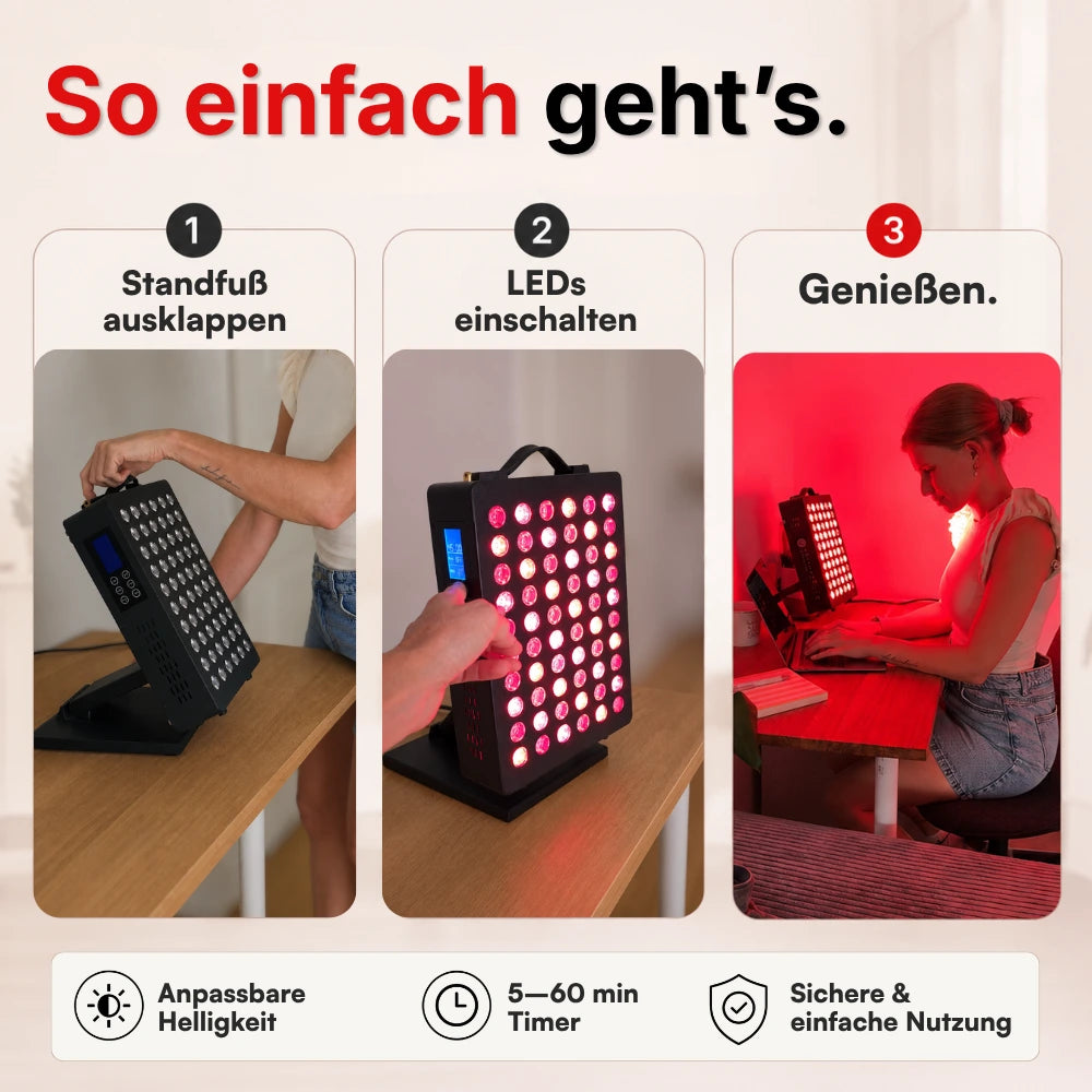 Koanna® Luma300™ – Kraftvolles, kompaktes Rotlicht-Panel