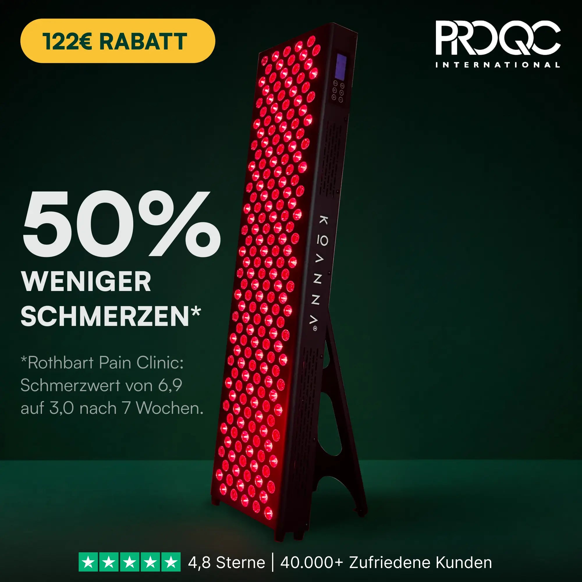 Koanna® Luma1000™ - Rotlicht-Panel