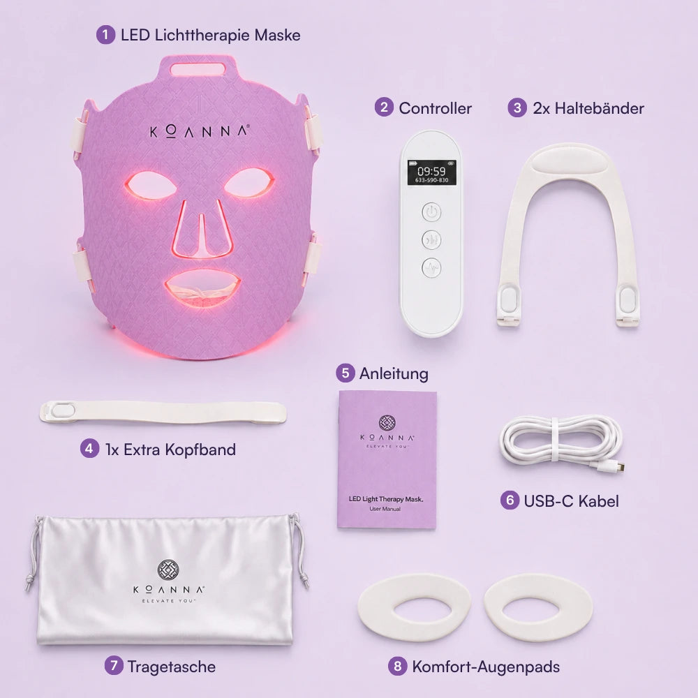 Koanna® MultiGlo™ LED Lichttherapie-Maske