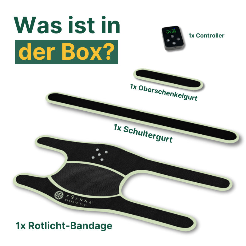 Koanna® Rotlicht Bandage gegen Knieschmerzen