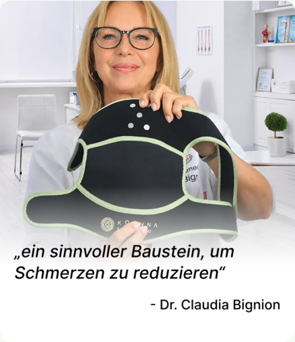 Dr. Claudia Bignion: „ein sinnvoller Baustein, um Schmerzen zu reduzieren“
