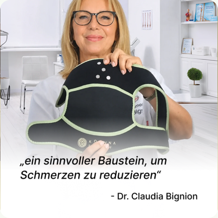 Dr. Claudia Bignion: „ein sinnvoller Baustein, um Schmerzen zu reduzieren“
