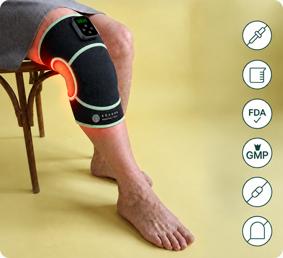 Bandage am Bein im Wohnzimmer