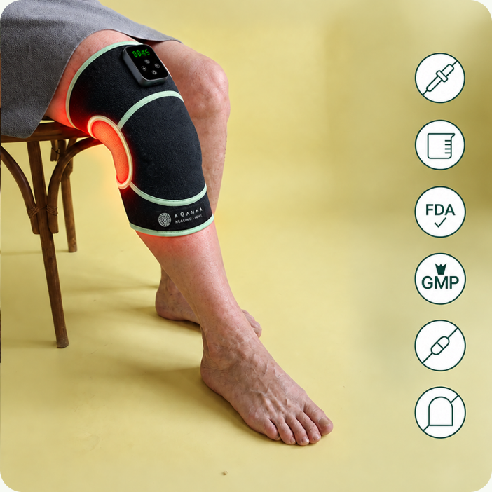 Bandage am Bein im Wohnzimmer